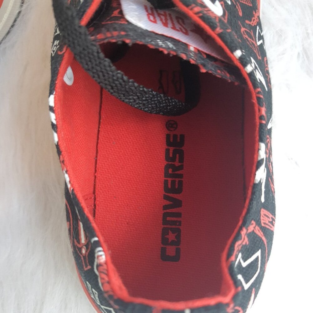 Converse CT All Star Size US MENS 7 WOMENS 9 Anarchy BLACK/RED - Picture 10 of 13